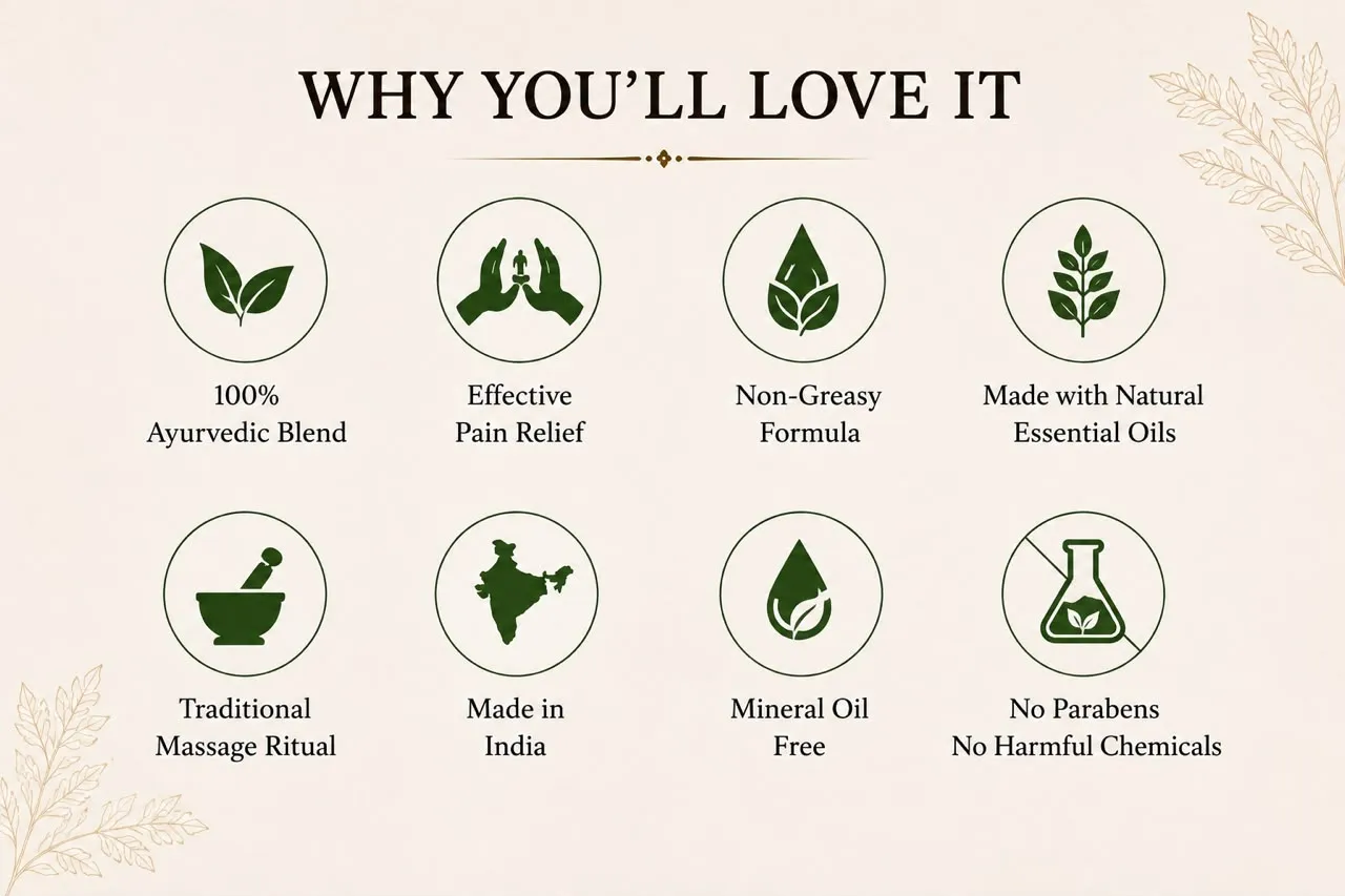 Why you'll love The Oil Culture Pain Relief Oil - 8 key benefits