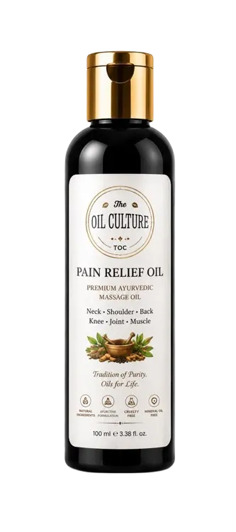 The Oil Culture Pain Relief Oil 100ml bottle
